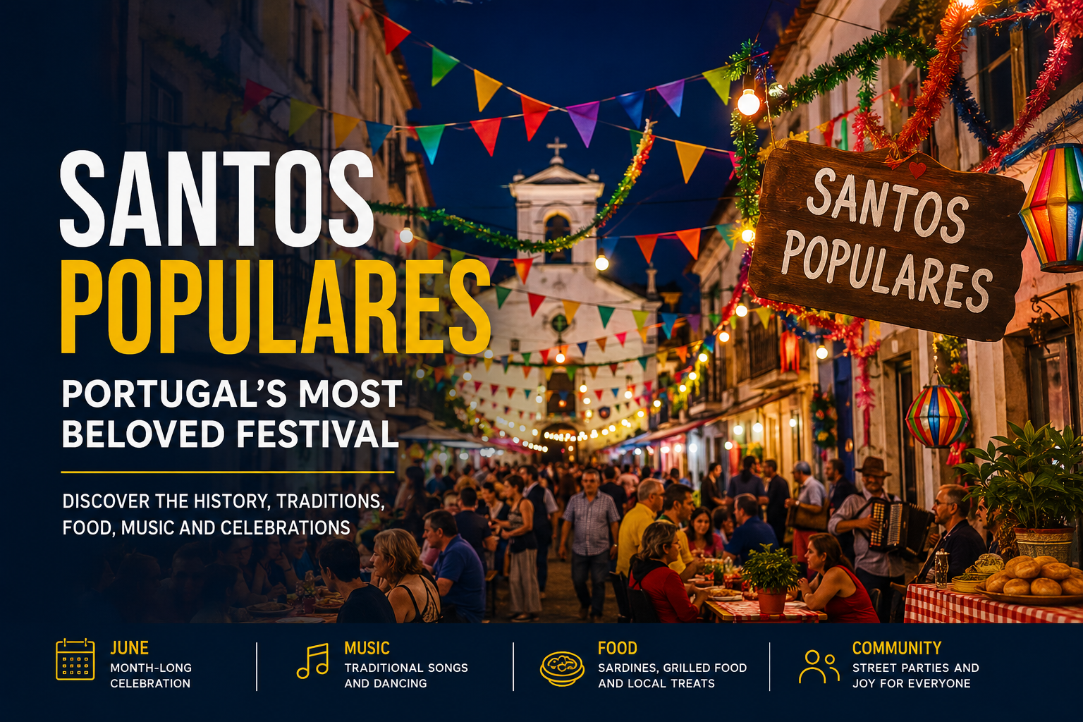 ਪੁਰਤਗਾਲ ਦੇ Santos Populares ਤਿਉਹਾਰ ਦਾ ਇਤਿਹਾਸ | Portugal June Festival History